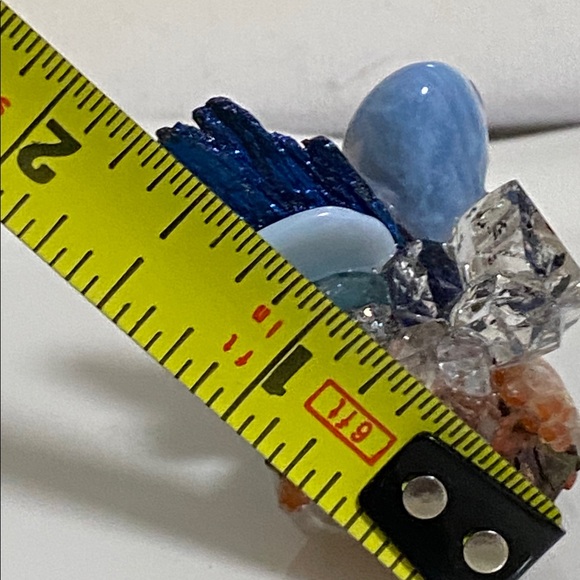 Multicolor Crystal Cluster statement ring - Picture 9 of 10